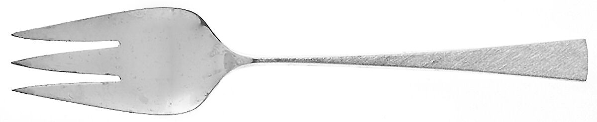 Da Vinci (Sterling, Burnished, 1967) Medium Solid Cold Meat Serving Fork by Reed & Barton-1