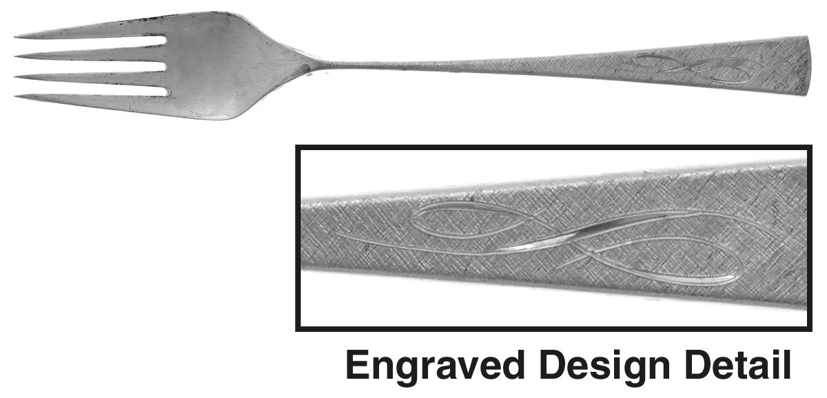 Da Vinci-Engraved (Sterling, 1967) Fork by Reed & Barton-1