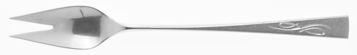 Da Vinci-Engraved (Sterling, 1967) Short Handle Pickle/Olive Fork by Reed & Barton-1