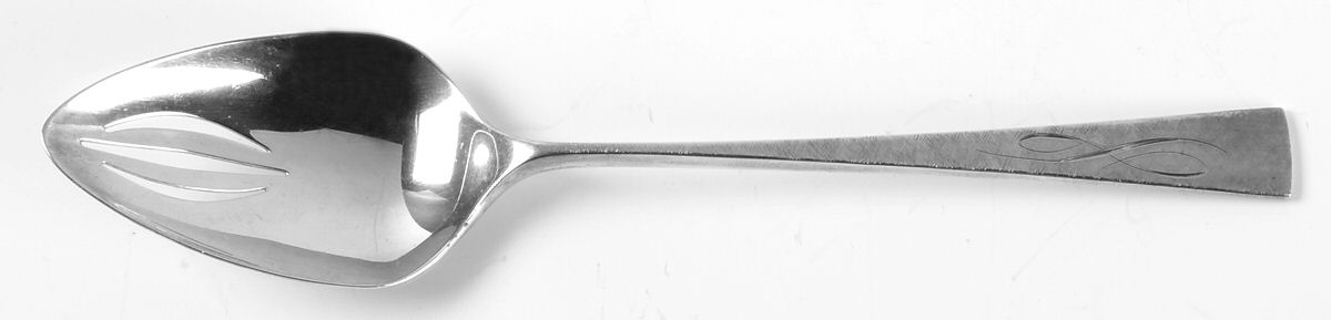 Da Vinci-Engraved (Sterling, 1967) Pierced Tablespoon (Serving Spoon) by Reed & Barton-1