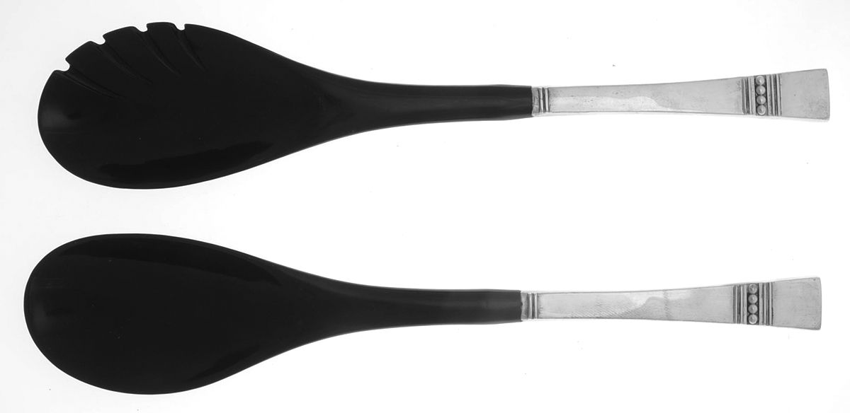 Diadem (Sterling, 1967) Plastic Bowl 2-Piece Salad Set by Reed & Barton-1