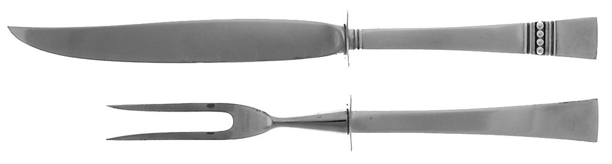 Diadem (Sterling, 1967) 2 Piece Small Carving Set W/ Sterling Guard by Reed & Barton-1