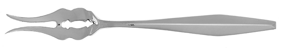 Diamond (Sterling, 1958) Butter Pick with Two Tines and Pierced Bowl HC by Reed & Barton-1