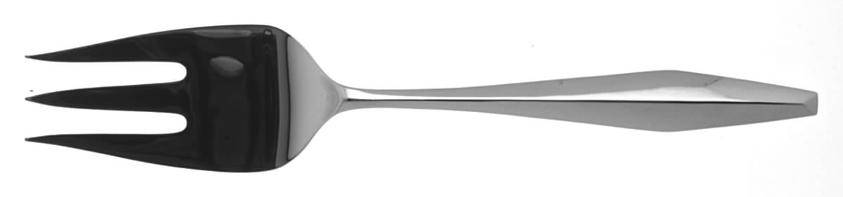Diamond (Sterling, 1958) Medium Solid Cold Meat Serving Fork by Reed & Barton-1