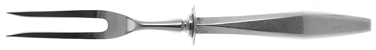 Diamond (Sterling, 1958) Small Steak Carving Fork with Stainless Prongs by Reed & Barton-1