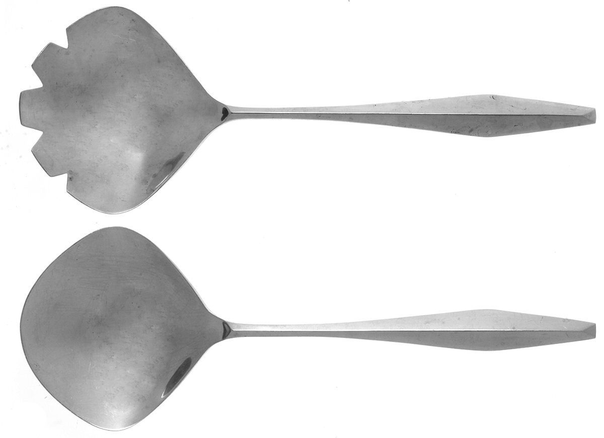 Diamond (Sterling, 1958) (2 Pc) Solid Salad Set by Reed & Barton-1