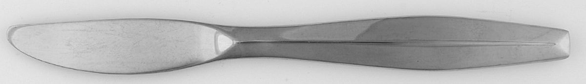 Diamante (Stainless) Modern Hollow Butter Spreader (Stainless) by Reed & Barton-1