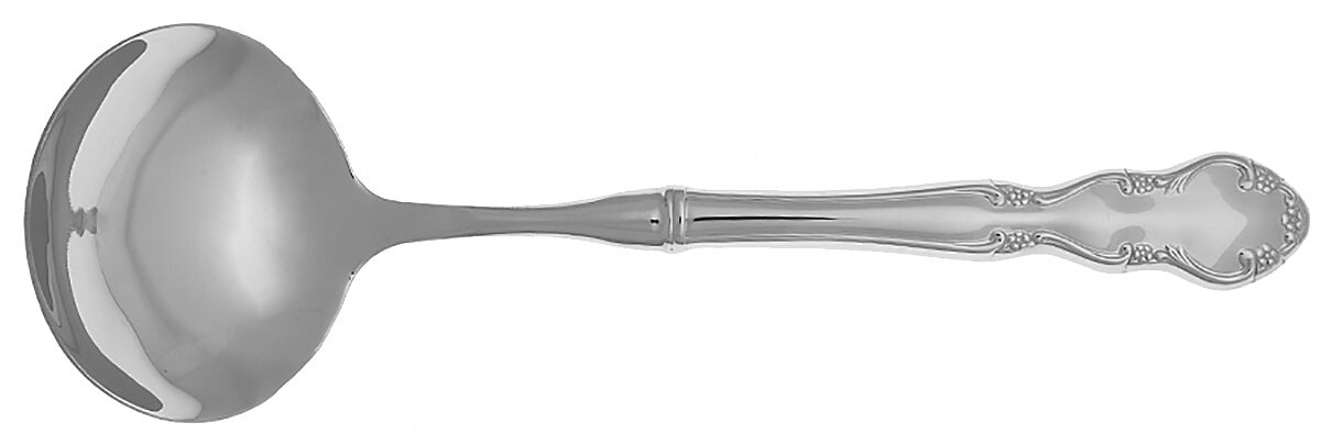 Dickenson (Stainless) Gravy Ladle with No Spout Stainless Bowl HC by Reed & Barton-1