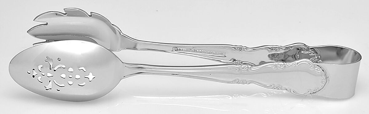 Dickenson (Stainless) Ice Serving Tongs Large HC by Reed & Barton-1