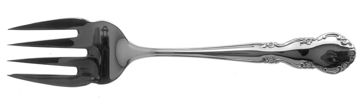 Dickenson (Stainless) Medium Solid Cold Meat Serving Fork by Reed & Barton-1
