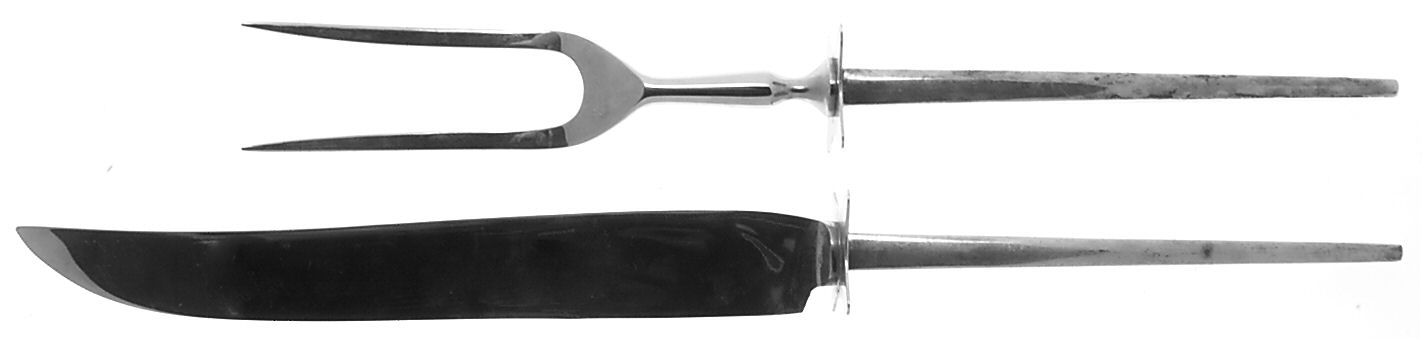 Dimension (Sterling, 1961) 2 Piece Small Carving Set W/ Sterling Guard by Reed & Barton-1