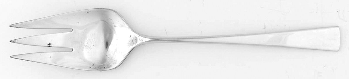Dimension (Sterling, 1961) Medium Solid Cold Meat Serving Fork by Reed & Barton-1
