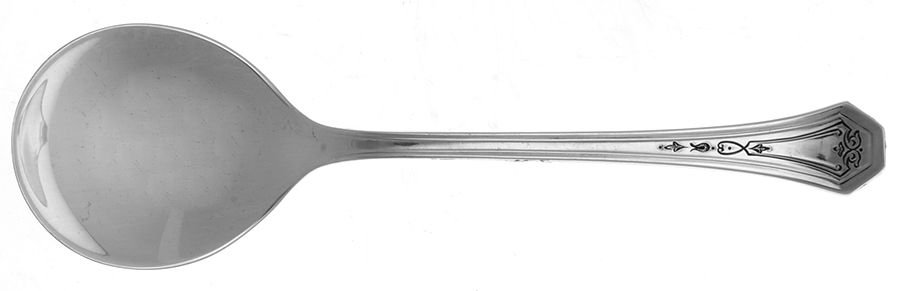 Dorothy Quincy (Sterling, 1912) Round Bowl Soup Spoon (Bouillon) by Reed & Barton-1