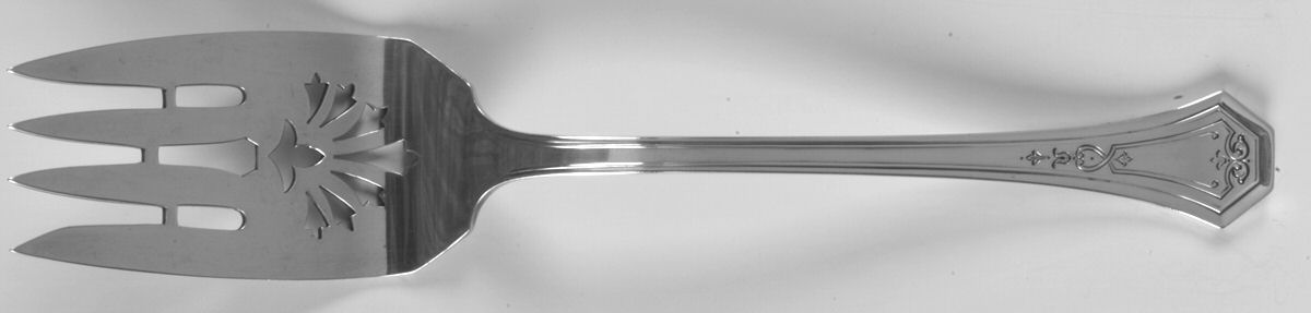 Dorothy Quincy (Sterling, 1912) Medium Solid Cold Meat Serving Fork by Reed & Barton-1