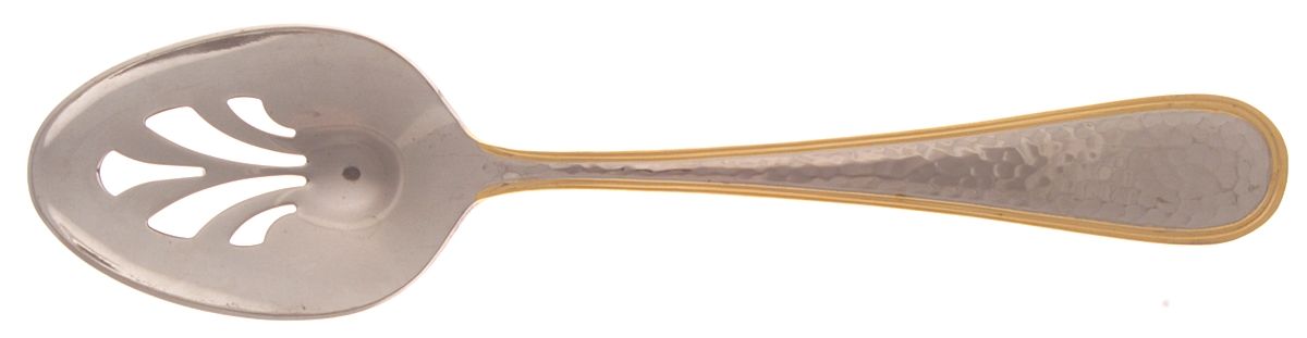 Dorado (Stainless, Gold Accent) Pierced Tablespoon (Serving Spoon) by Reed & Barton-1
