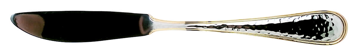 Dorado (Stainless, Gold Accent) Flat Handle Master Butter Knife by Reed & Barton-1