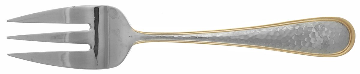 Dorado (Stainless, Gold Accent) Medium Solid Cold Meat Serving Fork by Reed & Barton-1