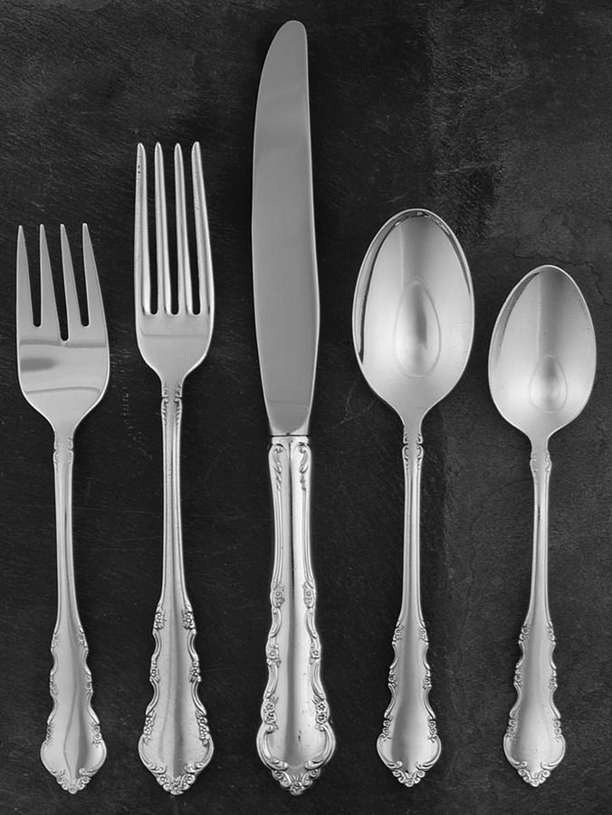Dresden Rose (Silverplate, 1953) 40 Piece Estate Set by Reed & Barton-1