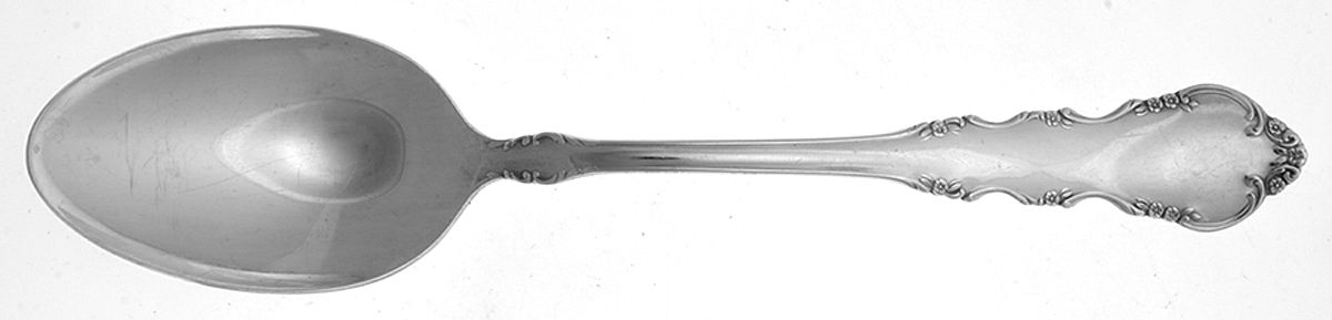 Dresden Rose (Silverplate, 1953) Tablespoon (Serving Spoon) by Reed & Barton-1