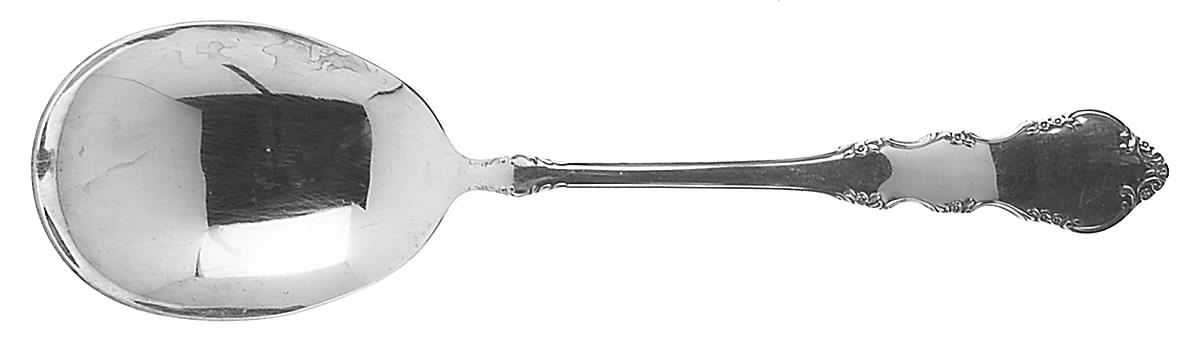 Dresden Rose (Silverplate, 1953) Solid Smooth Casserole Spoon by Reed & Barton-1