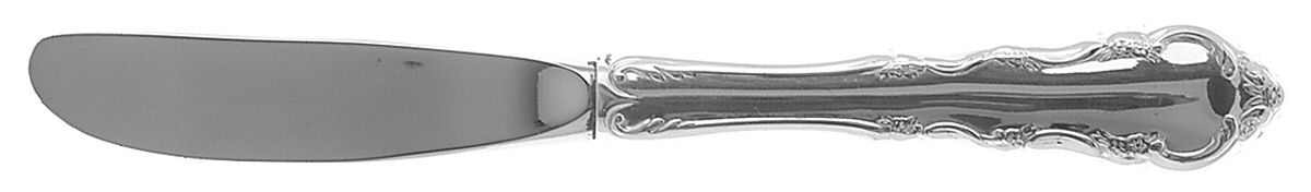 Dresden Rose (Silverplate, 1953) Modern Hollow Butter Spreader (Stainless) by Reed & Barton-1