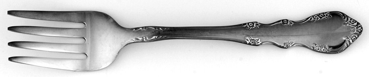 Dresden Rose (Silverplate, 1953) Baby Fork by Reed & Barton-1