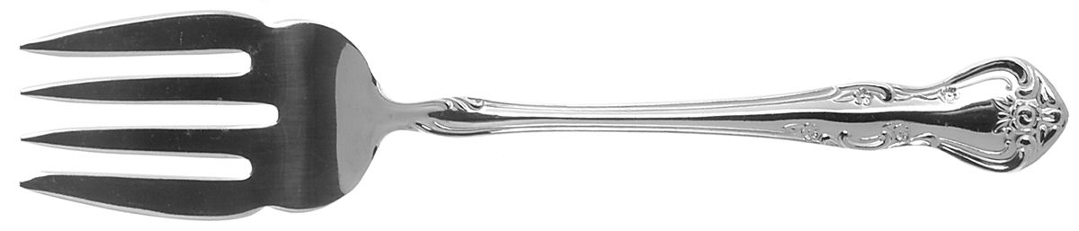 Dunbarton (Stainless) Medium Solid Cold Meat Serving Fork by Reed & Barton-1