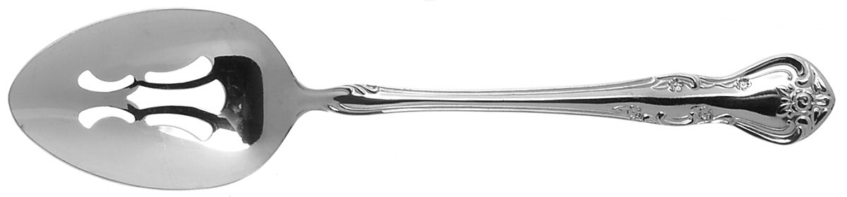 Dunbarton (Stainless) Pierced Tablespoon (Serving Spoon) by Reed & Barton-1