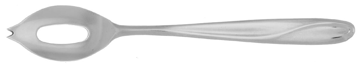 Edgartown (Stainless, Select) Olive Spoon Short with Pierced Bowl HC by Reed & Barton-1