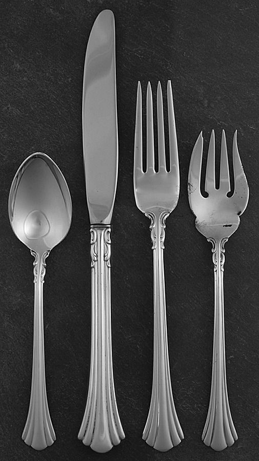 Eighteenth Century (Sterling, 1971, Newer) 4 Piece Place Size Setting by Reed & Barton-1