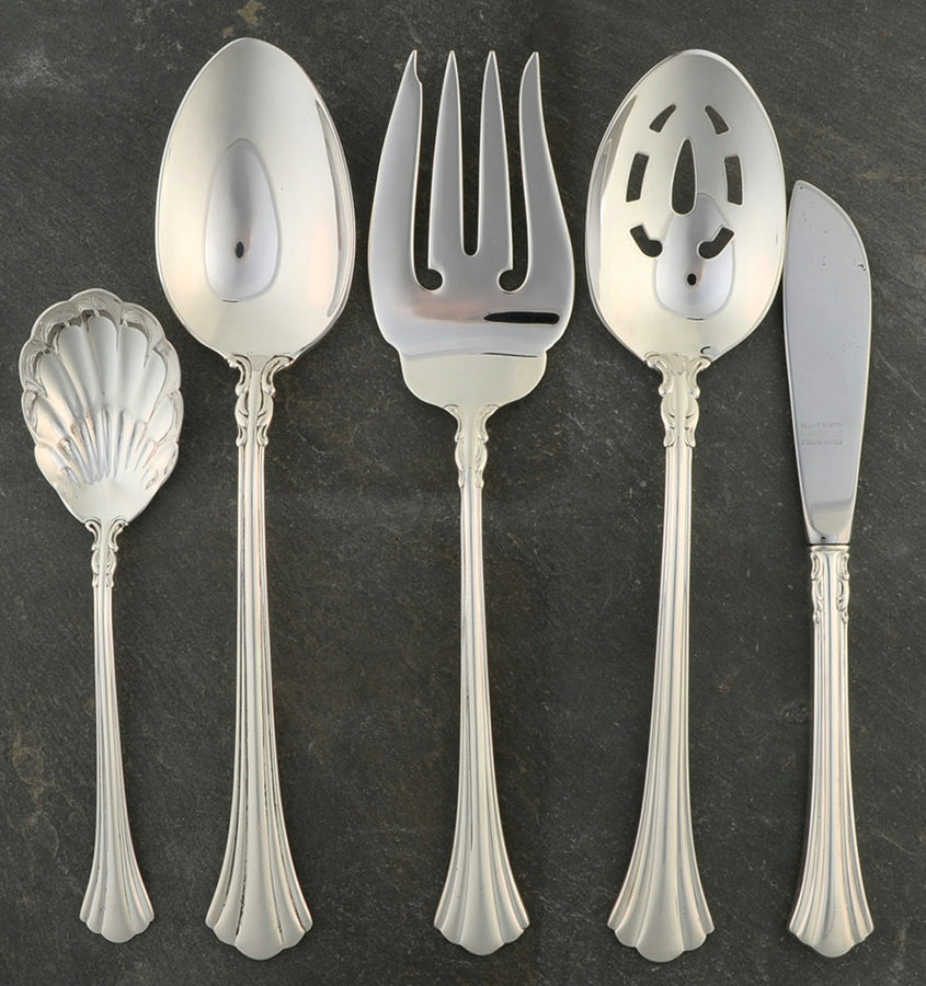 Eighteenth Century (Sterling, 1971, Newer) 5 Piece Hostess Set by Reed & Barton-1