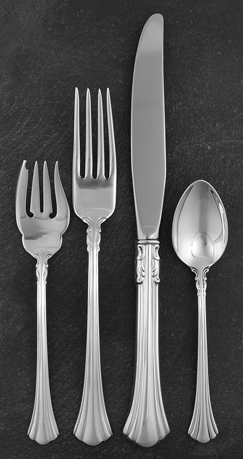 Eighteenth Century (Sterling, 1971, Newer) 4 Piece Dinner Size Setting by Reed & Barton-1