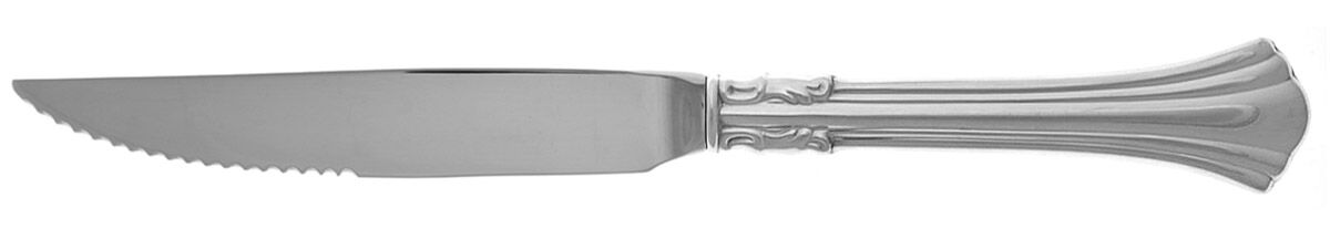 Eighteenth Century (Sterling, 1971, Newer) Steak Knife Individual Hollow, Serrate HC by Reed & Barton-1