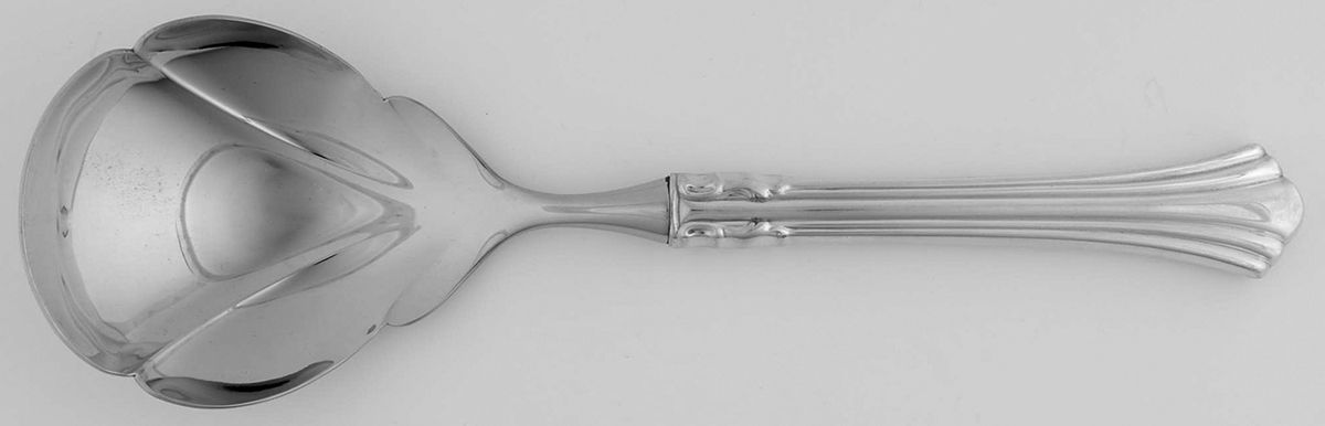 Eighteenth Century (Sterling, 1971, Newer) Serving Spoon with Stainless Bowl by Reed & Barton-1
