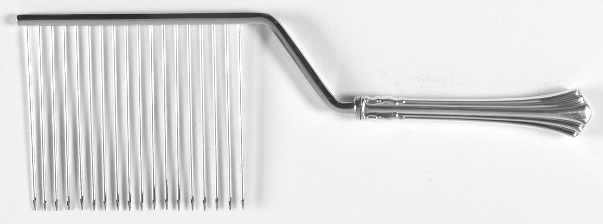 Eighteenth Century (Sterling, 1971, Newer) Cake Breaker with Silverplate Prongs by Reed & Barton-1