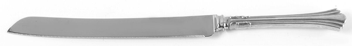 Eighteenth Century (Sterling, 1971, Newer) Wedding Cake Knife with Stainless Blade by Reed & Barton-1