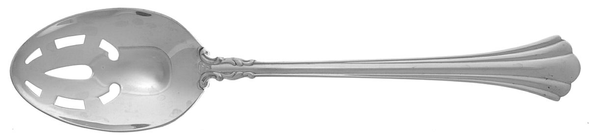 Eighteenth Century (Sterling, 1971, Newer) Pierced Tablespoon (Serving Spoon) by Reed & Barton-1
