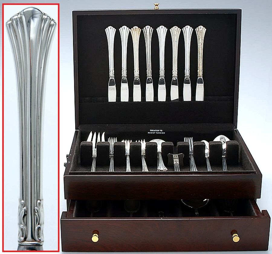 Eighteenth Century (Sterling, 1971, Newer) 57 Piece Set by Reed & Barton-1