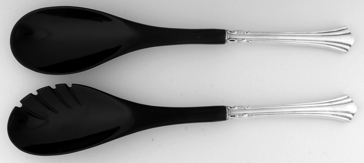 Eighteenth Century (Sterling, 1971, Newer) Plastic Bowl 2-Piece Salad Set by Reed & Barton-1