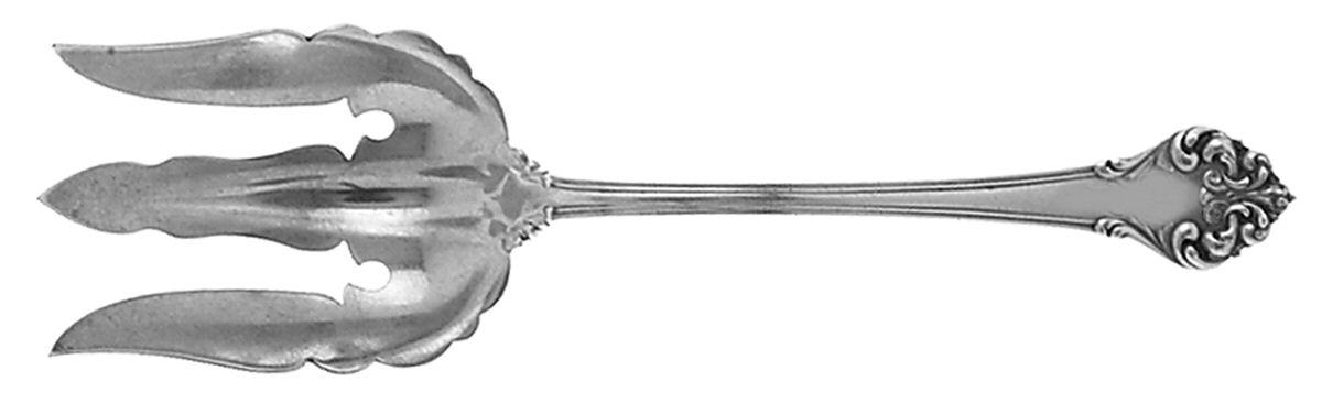 Elegante-L'Elegante (Sterling, 1900-1940) Small Solid Salad Serving Fork by Reed & Barton-1