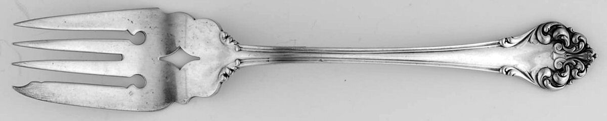 Elegante-L'Elegante (Sterling, 1900-1940) Fork-Cold Meat/Servg-Sm/Solid by Reed & Barton-1