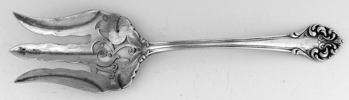 Elegante-L'Elegante (Sterling, 1900-1940) Solid Salad Serving Fork by Reed & Barton-1