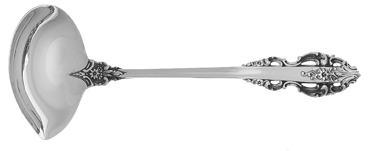 El Greco (Sterling, 1972, No Monograms) Solid Piece Cream Ladle by Reed & Barton-1