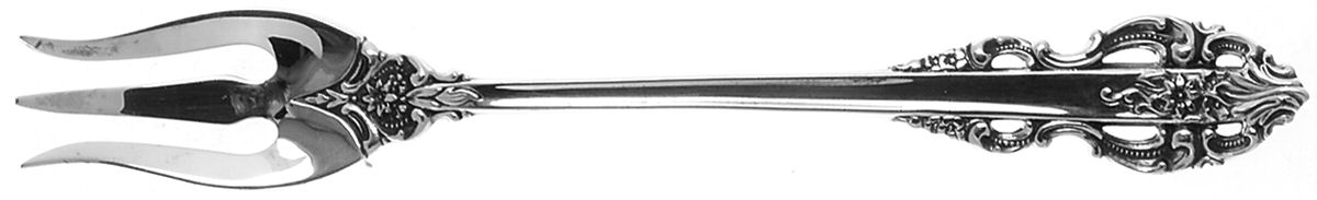 El Greco (Sterling, 1972, No Monograms) Short Handle Pickle/Olive Fork by Reed & Barton-1