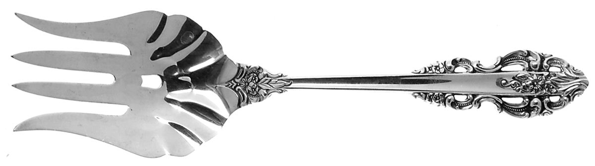 El Greco (Sterling, 1972, No Monograms) Solid Salad Serving Fork by Reed & Barton-1
