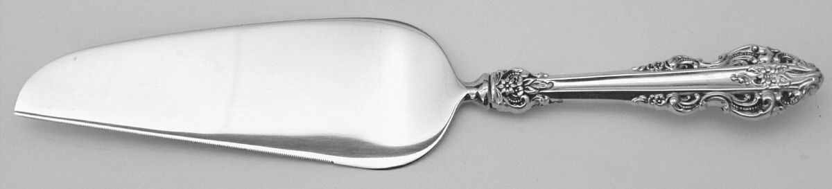 El Greco (Sterling, 1972, No Monograms) Pie & Cake Server with Stainless Blade by Reed & Barton-1