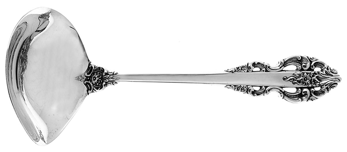 El Greco (Sterling, 1972, No Monograms) Solid Gravy Ladle by Reed & Barton-1