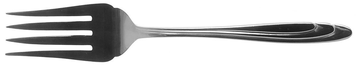 Elise (Stainless) Medium Solid Cold Meat Serving Fork by Reed & Barton-1