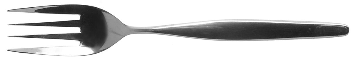 Elke II (Stainless) Medium Solid Cold Meat Serving Fork by Reed & Barton-1