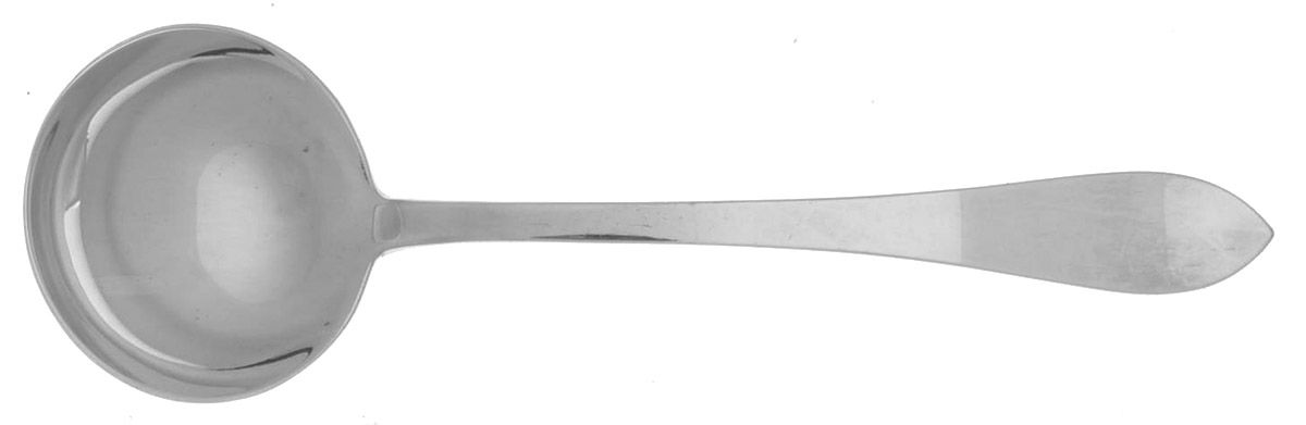 English Antique (Sterling, 1895) Round Bowl Soup Spoon (Bouillon) by Reed & Barton-1